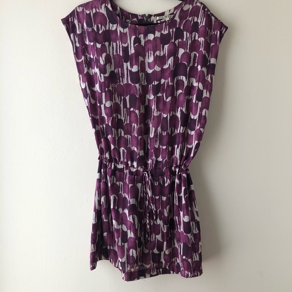 Collective Concepts Dresses & Skirts - Collective Concepts Abstract Purple Blouson Dress